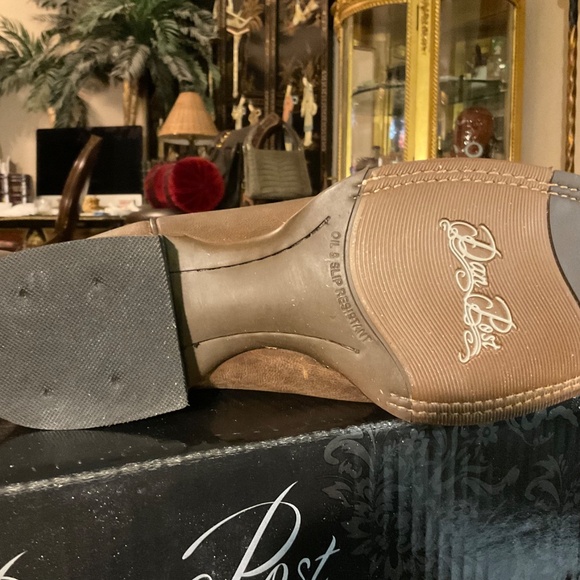 Dan Post Women's Thin Blue Line Leather Boots 8.5 NEW IN BOX Flag Patch Cowboy - Picture 5 of 12